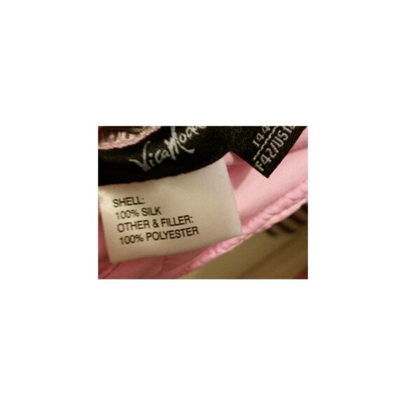 VicaModa Reversable 100% Silk Shell Light Quilted Jacket 10-8 Bubble Gum Pink - Picture 10 of 11